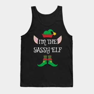 I'm The Sassy Christmas XMas Elf Tank Top